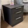 Groove  Bedside Chest Graphite Front