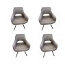 Montala With Arms 4 x Swivel Dining Chairs