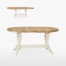 Coelo - Round Extending Double Pedestal Table & 2 Leaves
