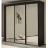 280cm Sliding Wardorbe 223cm High Mirror Doors