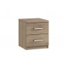 Malta Bedroom 2 Drawer Bedside  Finish - Bardolino Oak