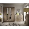 Malta Bedroom 3 Drawer Twin Chest With 1 Deep Drawer  Finish - Bardolino Oak