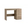 Malta Bedroom Single Pedestal Dressing Table  Finish - Bardolino Oak