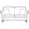 Glasgow - 2 Seater Sofa F Fabric