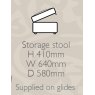 Glasgow - Storage Stool F Fabric