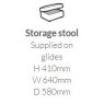 Cassie Collection Storage Stool SE