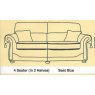 Oxford Sofa Collection 4 Seater Settee A Grade Fabric