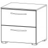 Java Chest Collection 2 Bedside 50cm Wide Carcase Colour Front