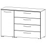 Java Chest Collection 1 LH Door Cupboard / 4 Wide Drawer 120cm Wide