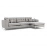 Large Chaise Sofa (Left Hand Facing Arm & Right Hand Facing Chaise) Grade B Fabric Standard Back