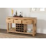 Portland Collection Open Sideboard with Wine Rack