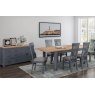 Sussex Midnight Collection 120cm (4FT) Single Extending Dining Table