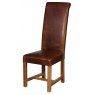 Country Collection Roll Back Oiled leg Dining Chair - Finesse