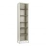 Revox Home Office Collection Narrow Bookcase Grey Washed Oak & Soft Grey